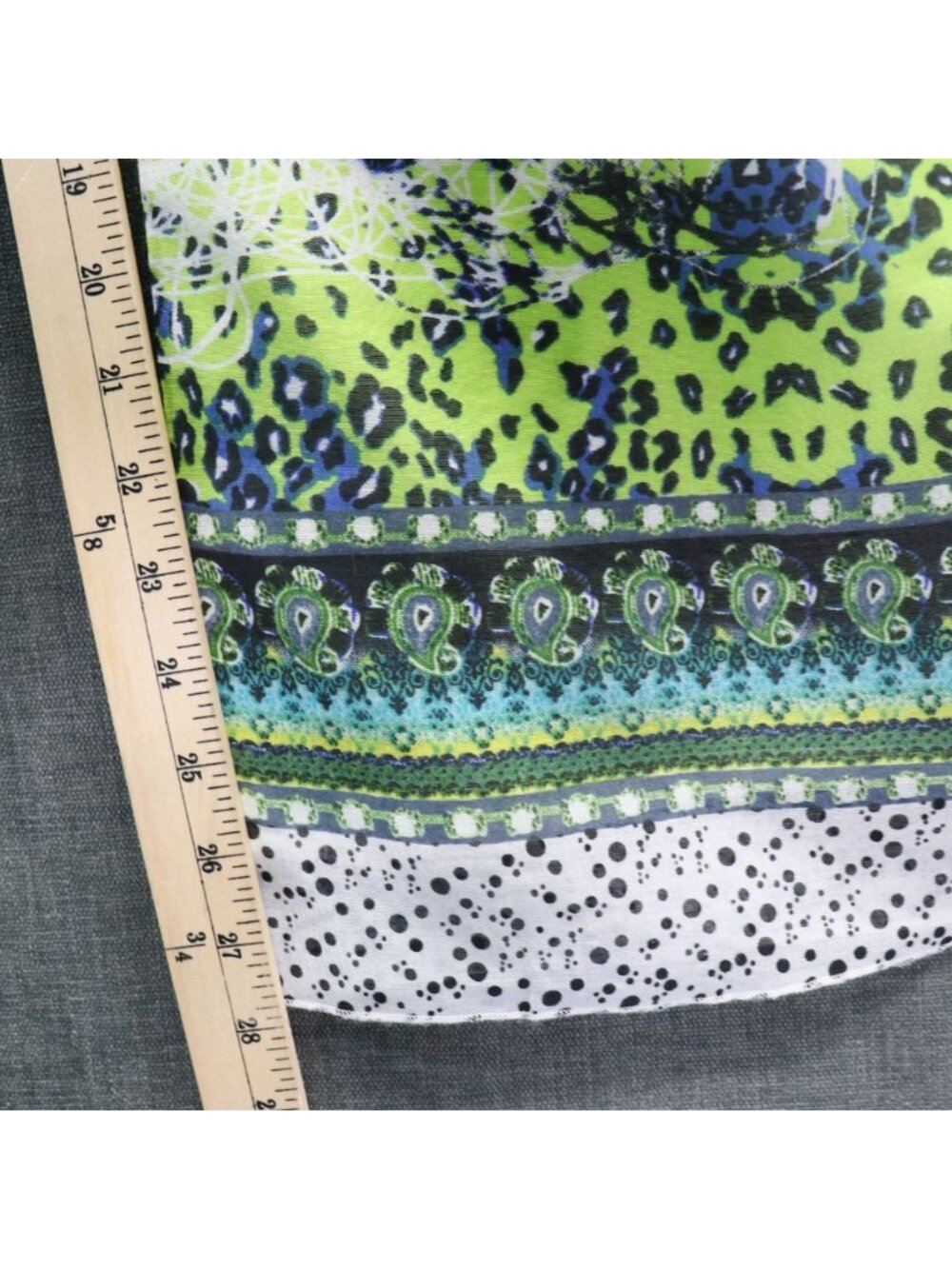 Ash & Sara Boho Print Wide Leg Palazzo Pants XL Flowy Festival Pull On NWT - Picture 11 of 14